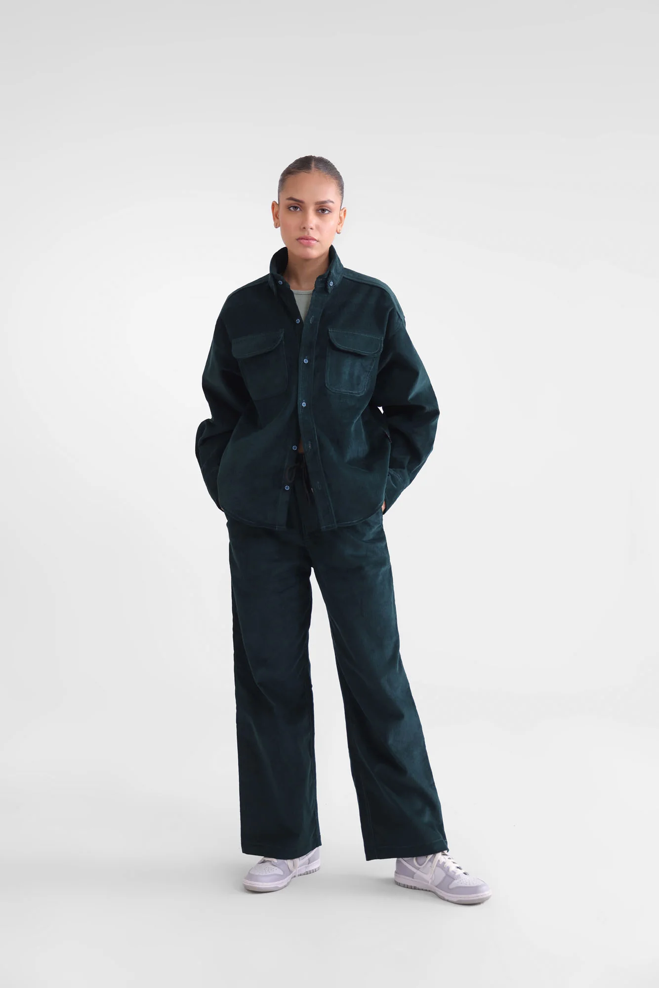 Corduroy Pants - Emerald Green - Image 3