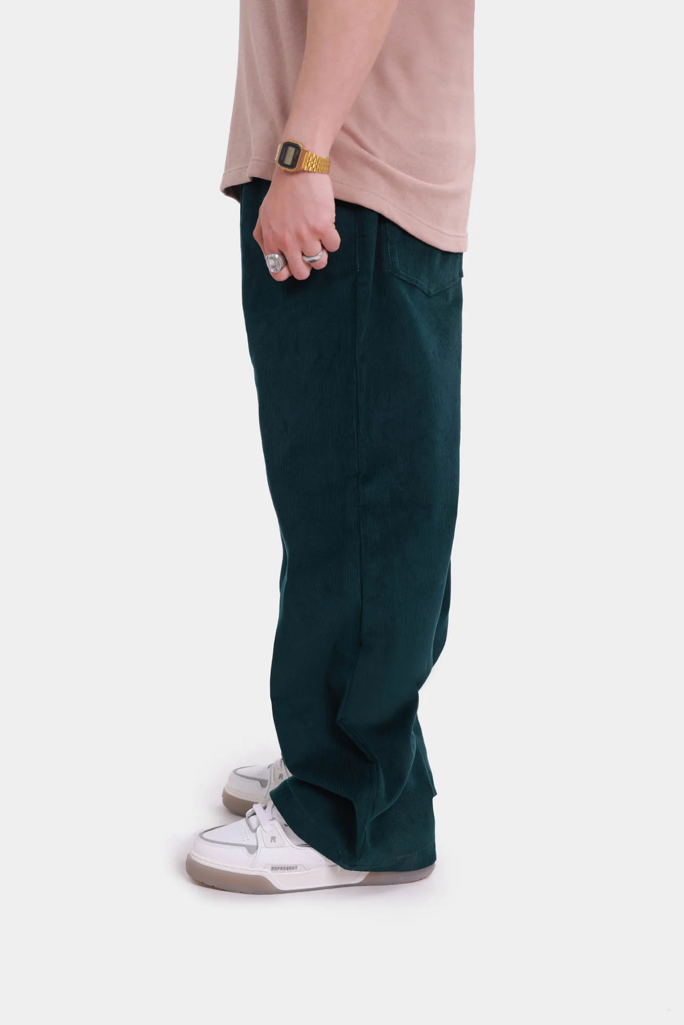 Corduroy Pants - Emerald Green - Image 7