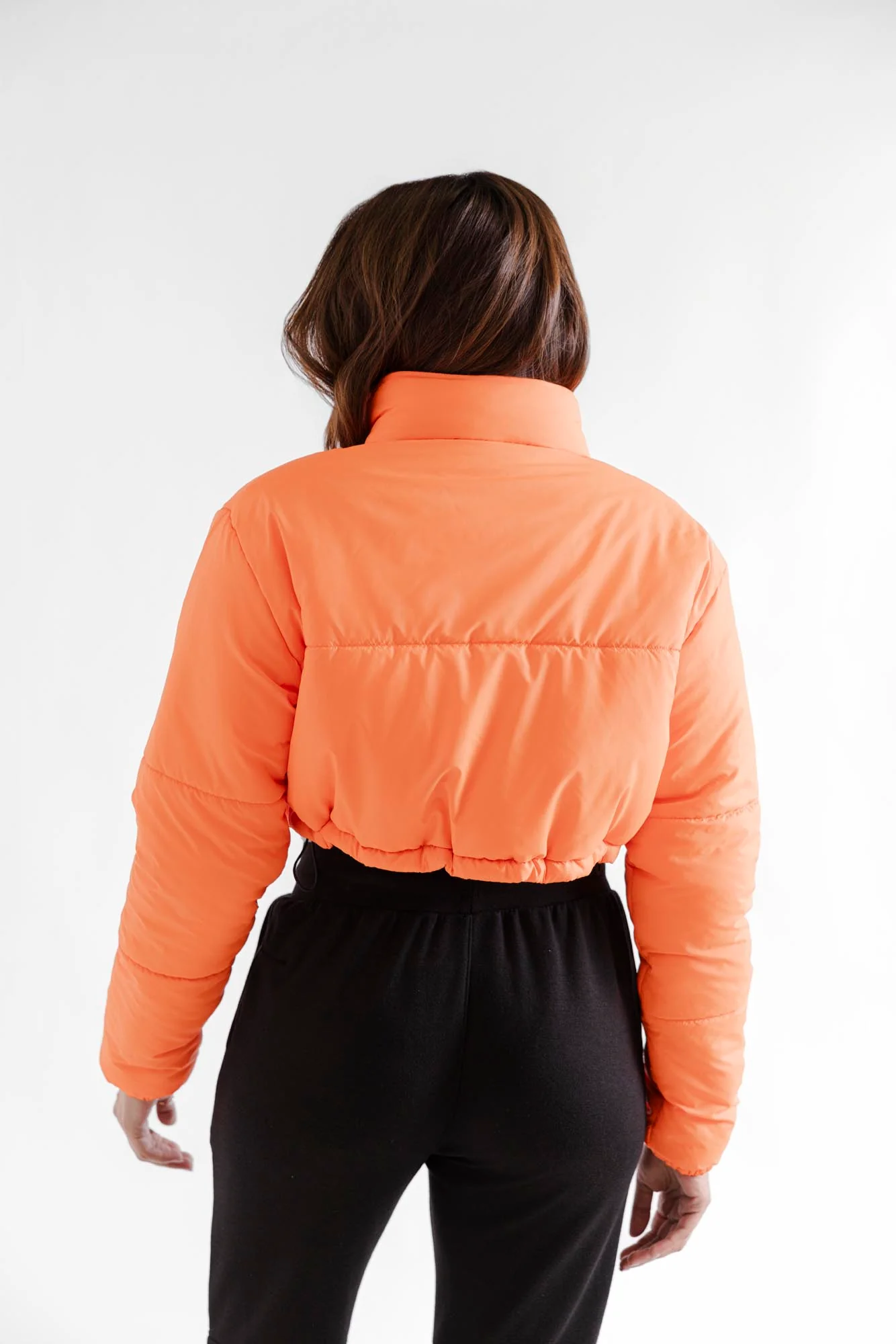 Cropped Puffer Jacket - 2 Colours - Image 3
