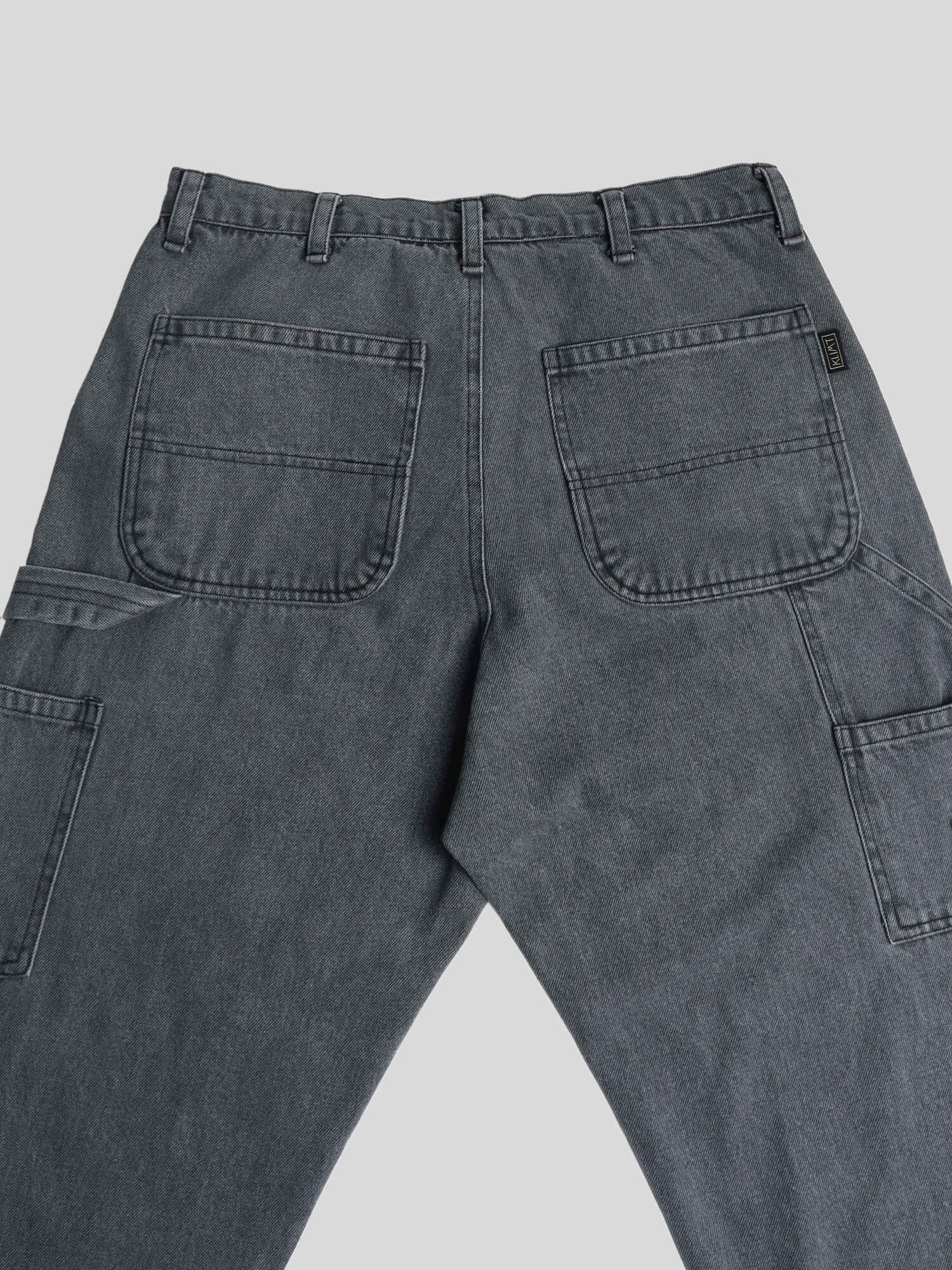 Double Knee Engraved Denim Jeans - Image 14