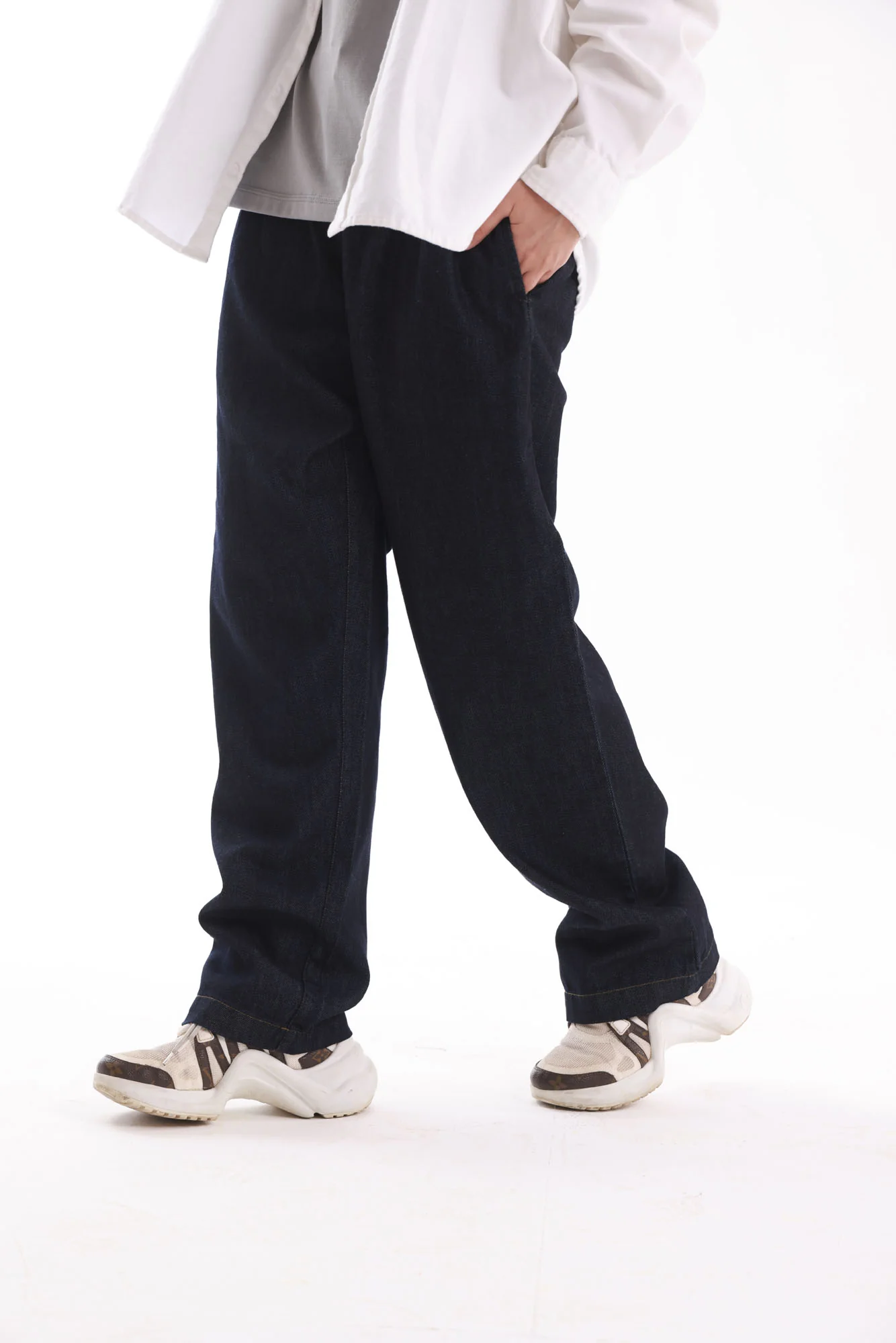 Indigo Blue Denim Jeans - Image 5