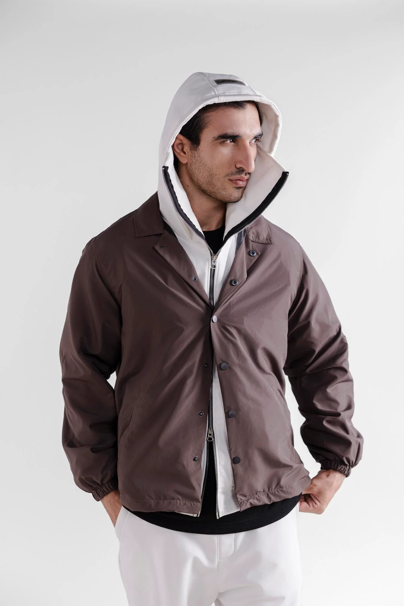 Letterman Shacket - 2 Colours - Image 3