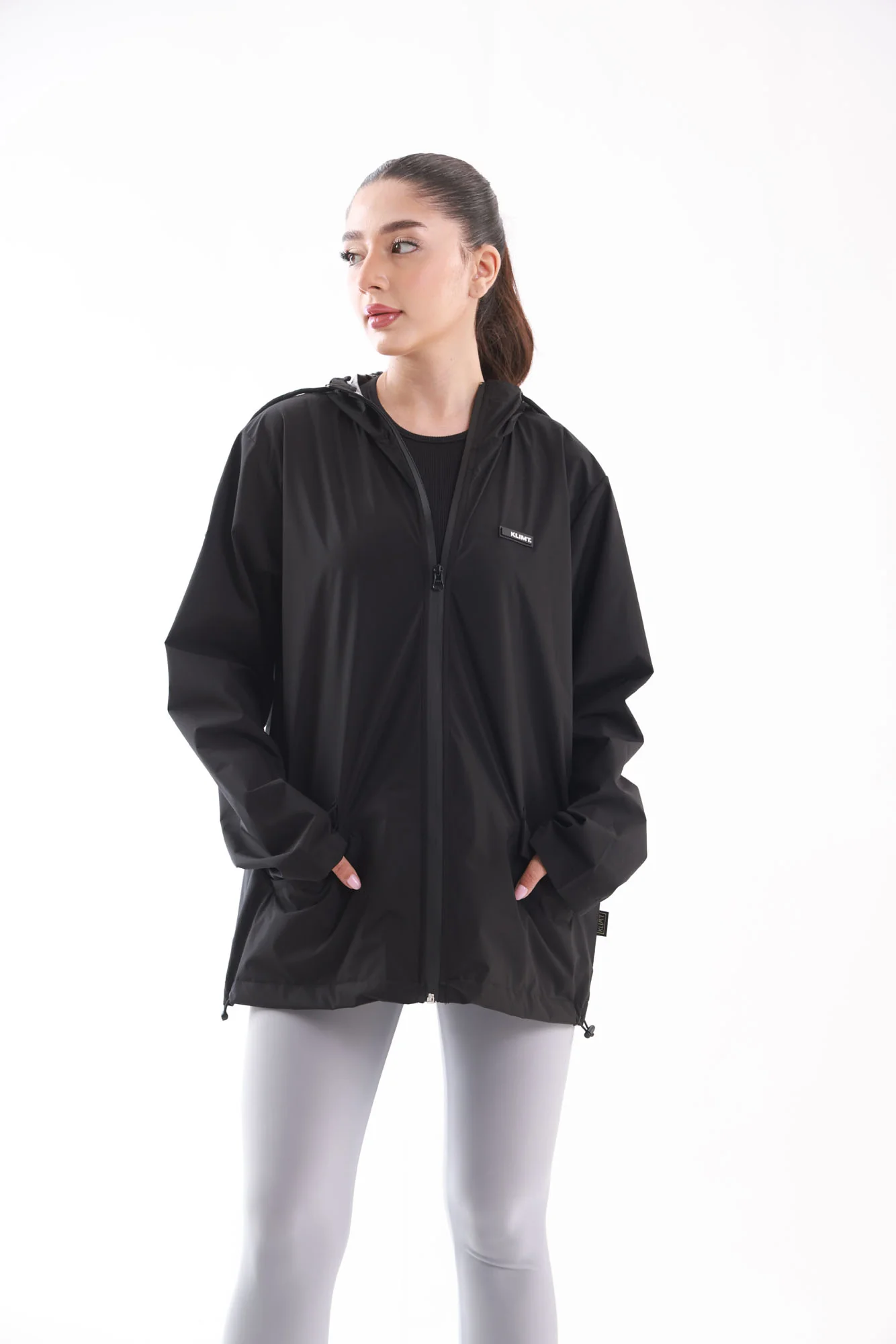 Lightweight Rain Jacket - Black - Image 4