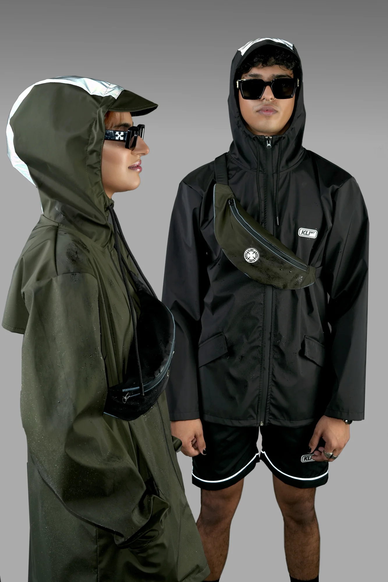 Holographic Rain Jacket - Olive - Image 6