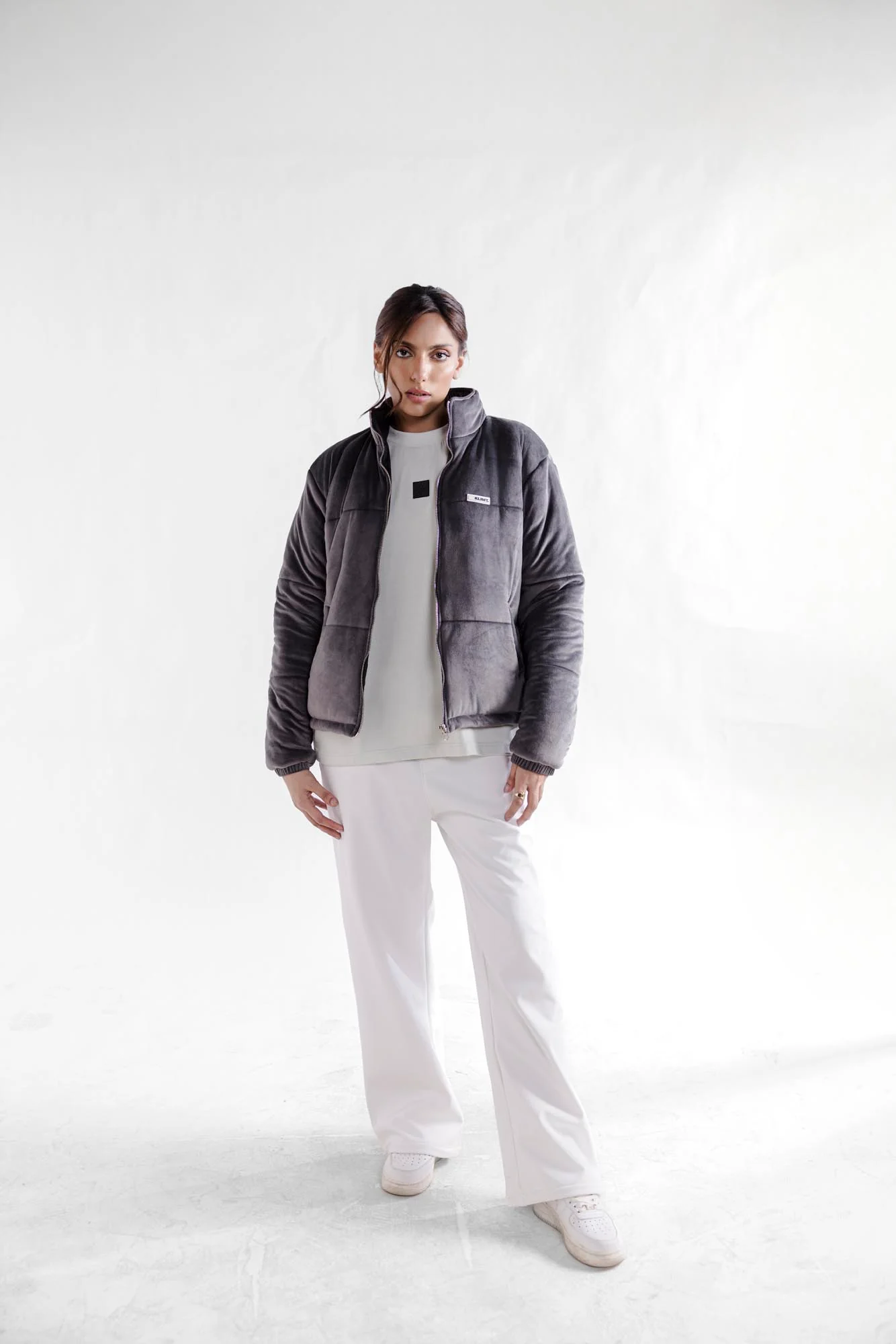 Velour Puffer Jacket - Image 4